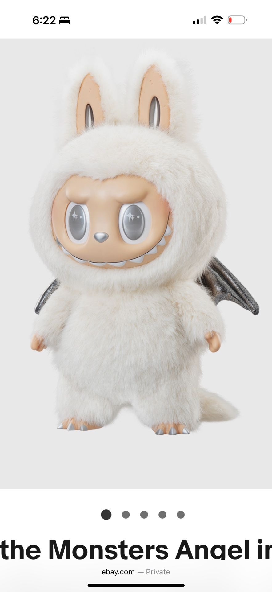 Labubu ANGEL IN CLOUDS Vinyl Face Doll