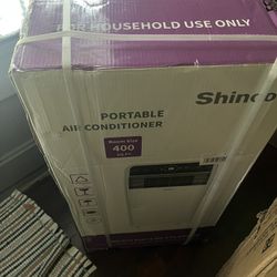 Edendirect 7,800 BTU Portable Air Conditioner Cools 400 Sq. Ft. with Dehumidifier, 3 Fan Speeds and Remote in White Brand New $400 Meet Up In Irving @