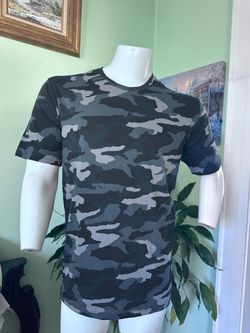 Gray Camo Short Sleeve T-Shirt