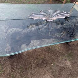 1970s Brutalist Console Root Table