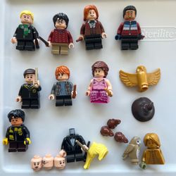 LEGO Harry Potter Minifigures Lot — 8 Complete Figures + Accessories
