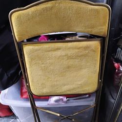 Antique Golden Slim Strong Folding Chair