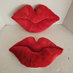 Room Essentials Valentine Lip Pillows NEW 