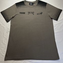 Time Space Grey & Black T-Shirt – Modern Streetwear Contrast (Size L)