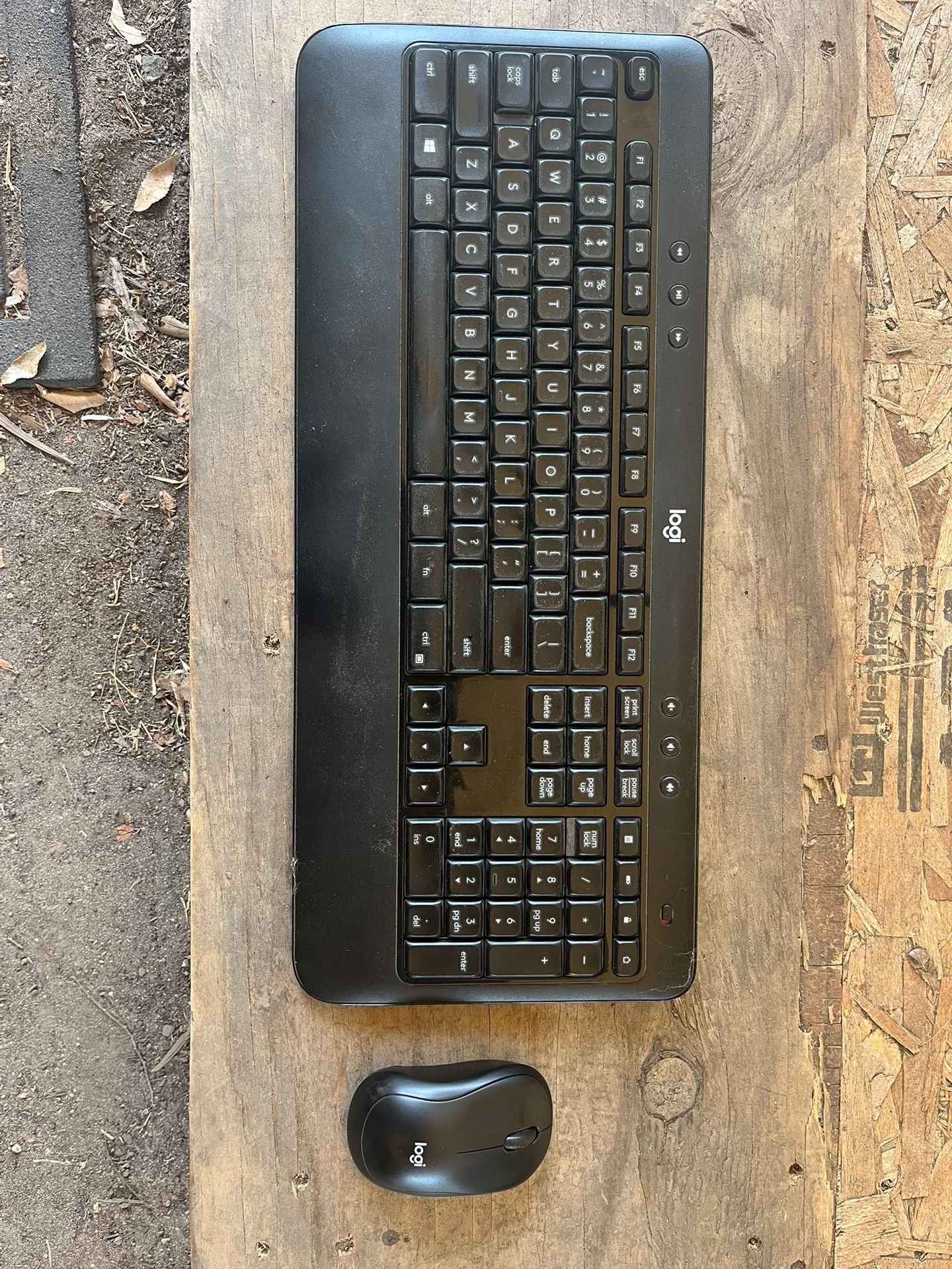 Logitech Keyboard, Mouse, And Sandisk Memory Card