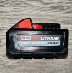 Milwaukee M18 RedLithium High Output XC6.0 Battery
