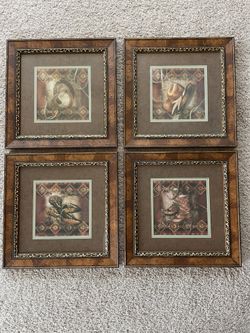 Paragon Picture Gallery 4 Piece set Western Framed Prints