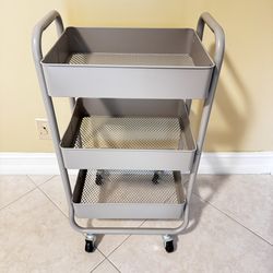 3-Tier Metal Utility Cart – Like New – $25