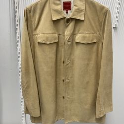 Cole Haan Genuine Suede Leather Jacket - Medium 