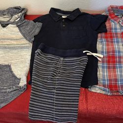 Boys clothing Lot - set of 4 - 3 Tops & 1 shorts - kids size XS 4-5 - Simi Valley