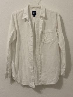 GAP White Button Up Shirt Size S