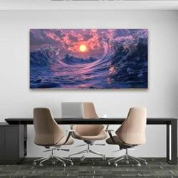 24x48 Canvas Coastal Wall Art