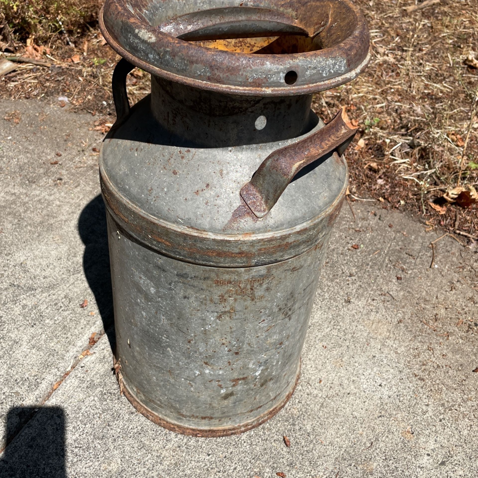 Antique Metal Milk Can