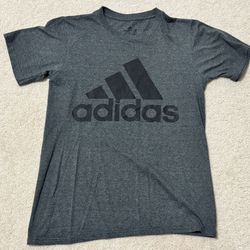 Adidas Performance T-Shirt – Size S – Gray Logo Tee