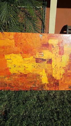Antique canvas wall art.