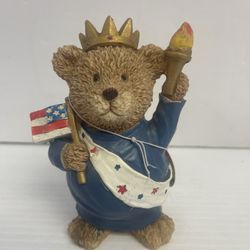 liberty bear figurine Statue of liberty 4th of july patriotic american - V1069