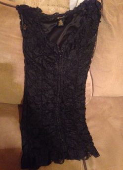 Black short dress