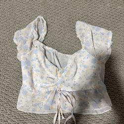 Sheer Floral Top 