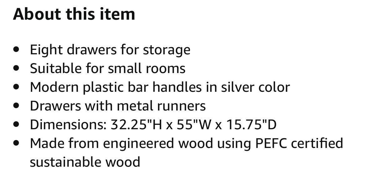 White Dresser