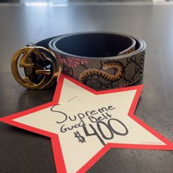 Supreme Gucci Belt For Sale