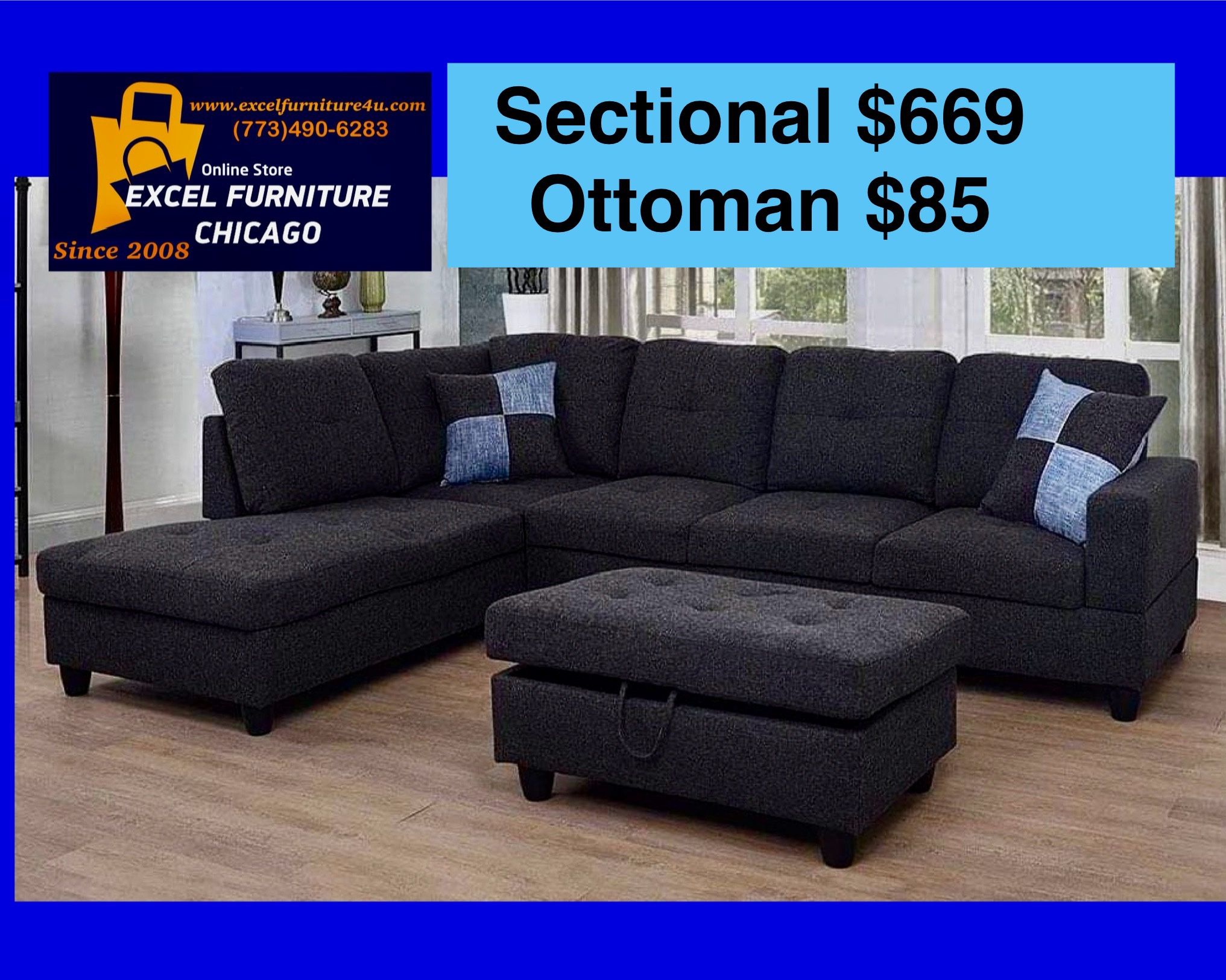 💫FREE DELIVERY💫Brand New Sectional Sofa Couch