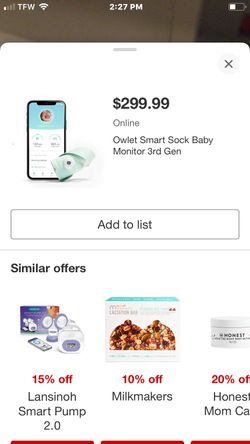 Owlet Smart sock