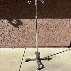 IV  Rolling  Pole with 4 Legs &  2 Hooks 