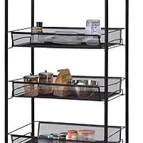 Brand New  Storage Rack Trolley Cart Home Kitchen Organizer Utility Baskets 