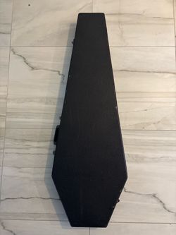 Coffin Bass Guitar Hard Case – Red Plush Interior 🎸