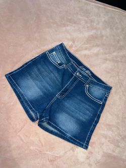 Women's Denim Embroidered Shorts