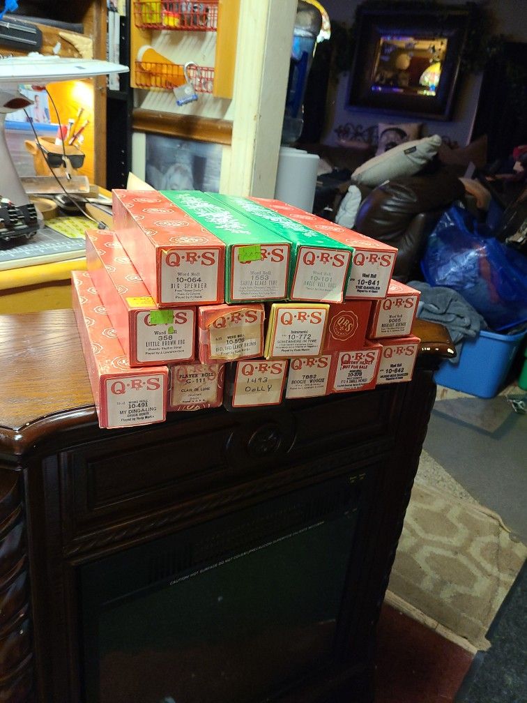 QRS PLAYER PIANO ROLLS
