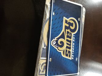 New Los Angeles Rams license plate