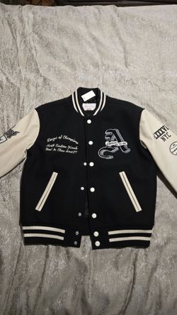 Aeropostale varsity jacket in black