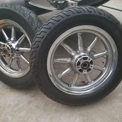 Harley Davidson Street Glyed Rims & Tires