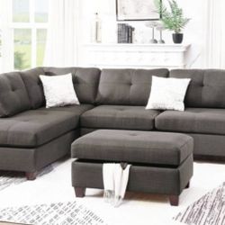 Sectional Sofa + Ottoman