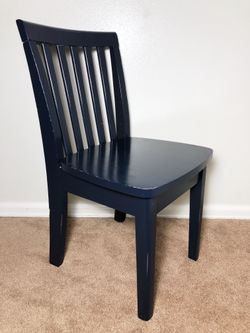 Nice Pottery Barn Kids Solid Wood Carolina Navy Play Chair
