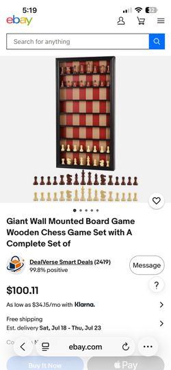 Wall mounted board game