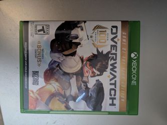 Xbox One Overwatch video game plus bonus disc (NFS Heat)