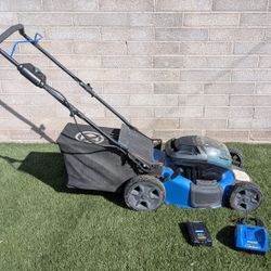 cordless lawnmower ✳️ Kobalt 40-volt Max 20-in battery  operated push lawn mower