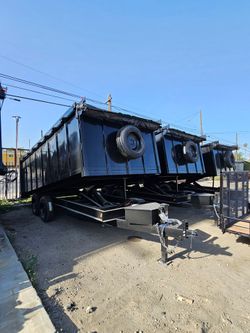 SUPER HEAVY DUTY 16FT X8 WIDE NO FENDERS MORE ROOM CHANEL FRAME 8" SCISSORS HOIST 12 TON,18PLY TIRES,SET RAMPS,8000 LBS AXLES,TOOL,BOX,SPARE TIRE,LED 