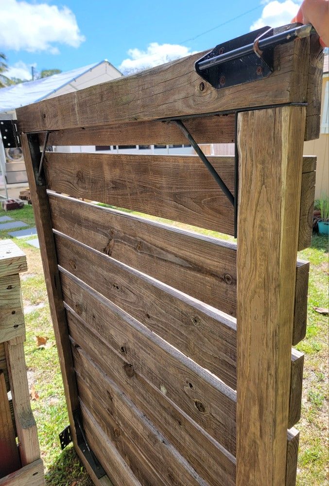Wood Fence Door.