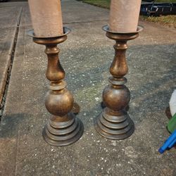 Decorative Brass Candle Holders