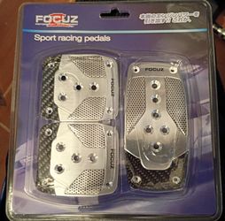 Focuz Motorsport Development Sports Car Racing Silver Pedals