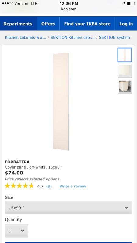 Ikea Forbattra Cover Panel for Ikea Sektion kitchen