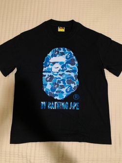 Black Light Blue Bape Shirt Size M