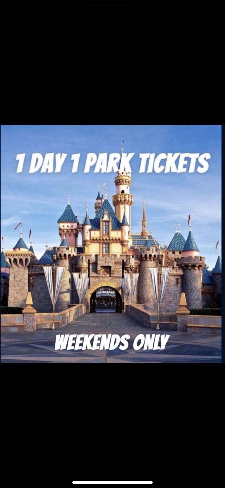Weekend Disneyland Tickets