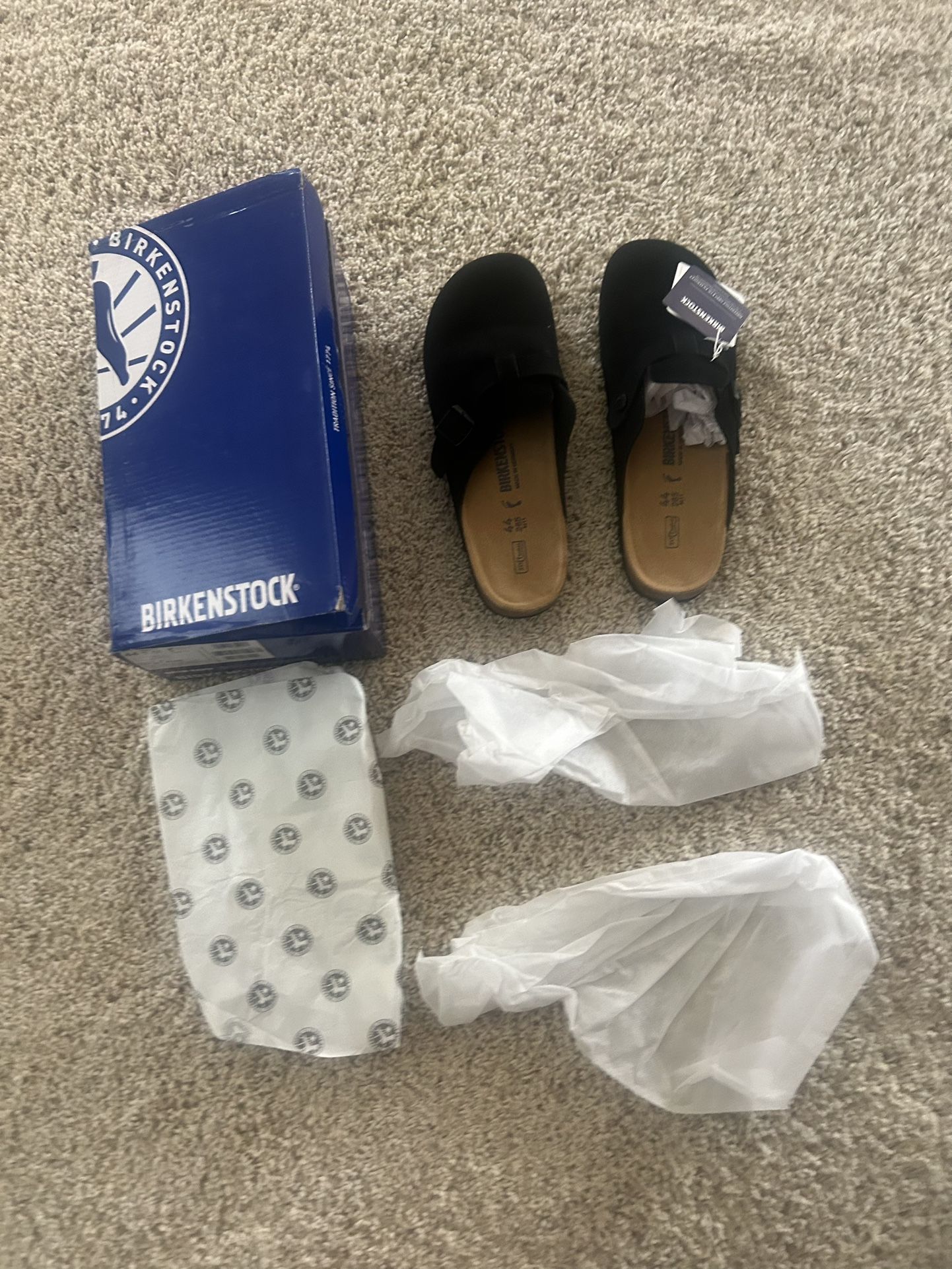 Black Birkenstock Boston Clogs