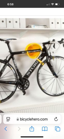 Cycloc Bicycle Rack Stand Holder Wall Mounted Yellow