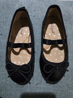 Cat and Jack Toddler Ballet Flats, Black, Size 6