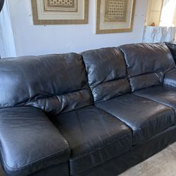 Palliser Black Leather Sofa